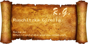 Ruschitzka Gizella névjegykártya
